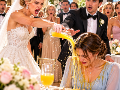 Lo Humilló con Jugo en su Boda… La Verdad que Reveló su Prometido los Dejó en Shock