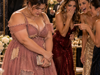 Se burlaron del vestido remendado de la chica curvy sin saber que el jefe de la mafia observaba cada humillación desde el otro lado
